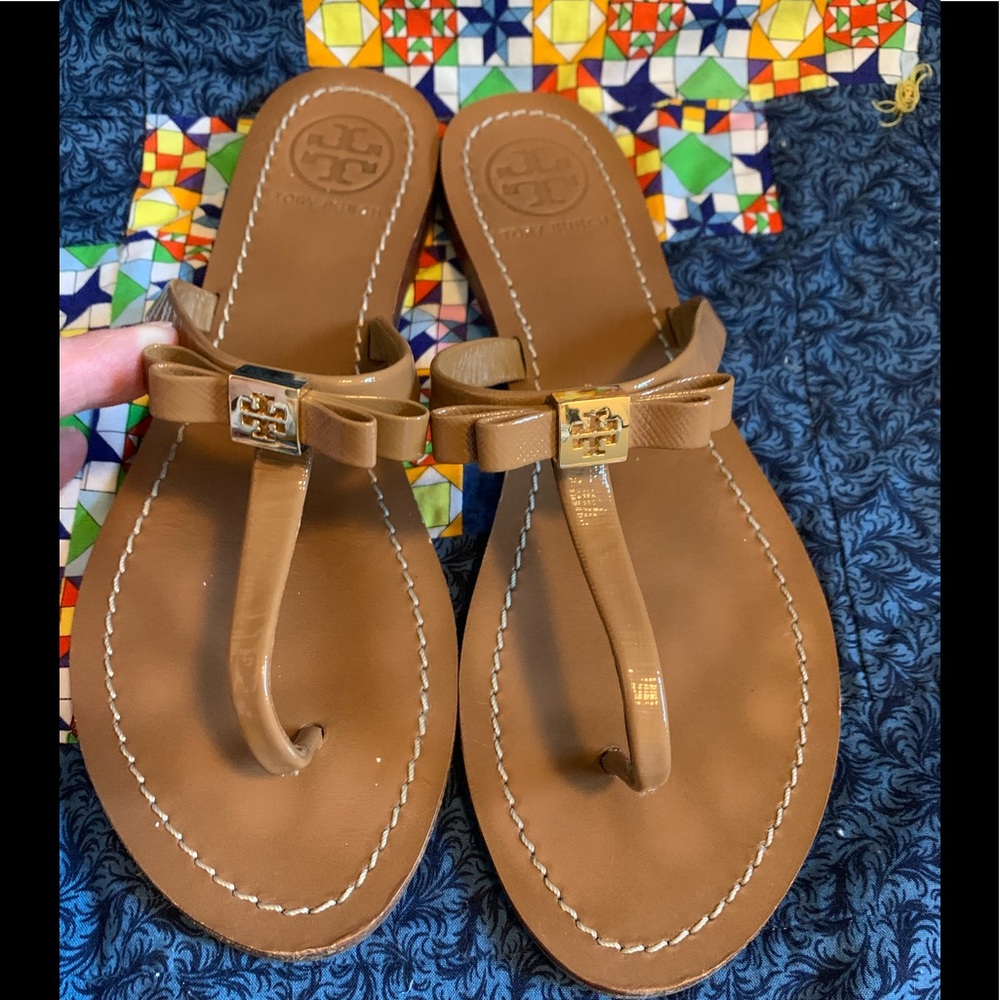 Tory Burch Leighanne bow thong sandal 8